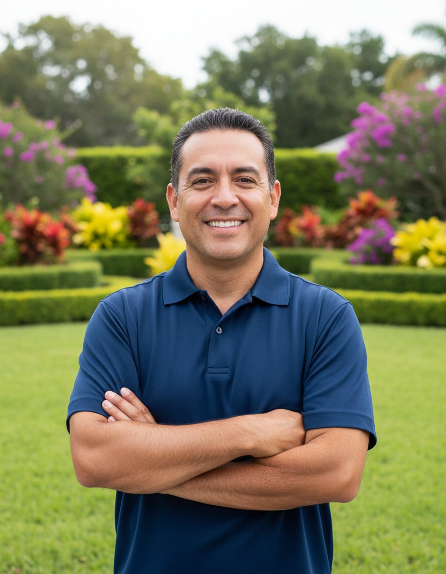 Luis & Carmen Ortiz, owners of GreenLeaf Landscaping