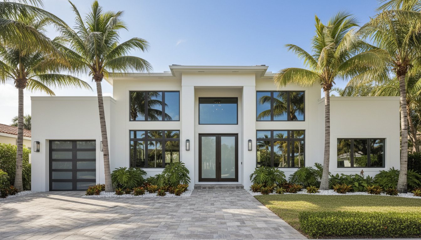 ClearView Windows technician at work in a South Florida home